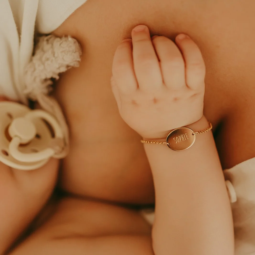 Mama & baby duo armband ovaal - Afbeelding 3