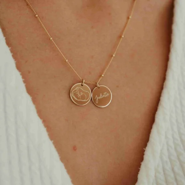 Ketting rond dubbele disc