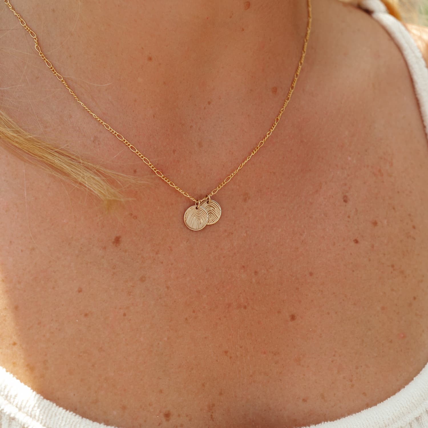 Ketting rond dubbele disc klein - Afbeelding 2