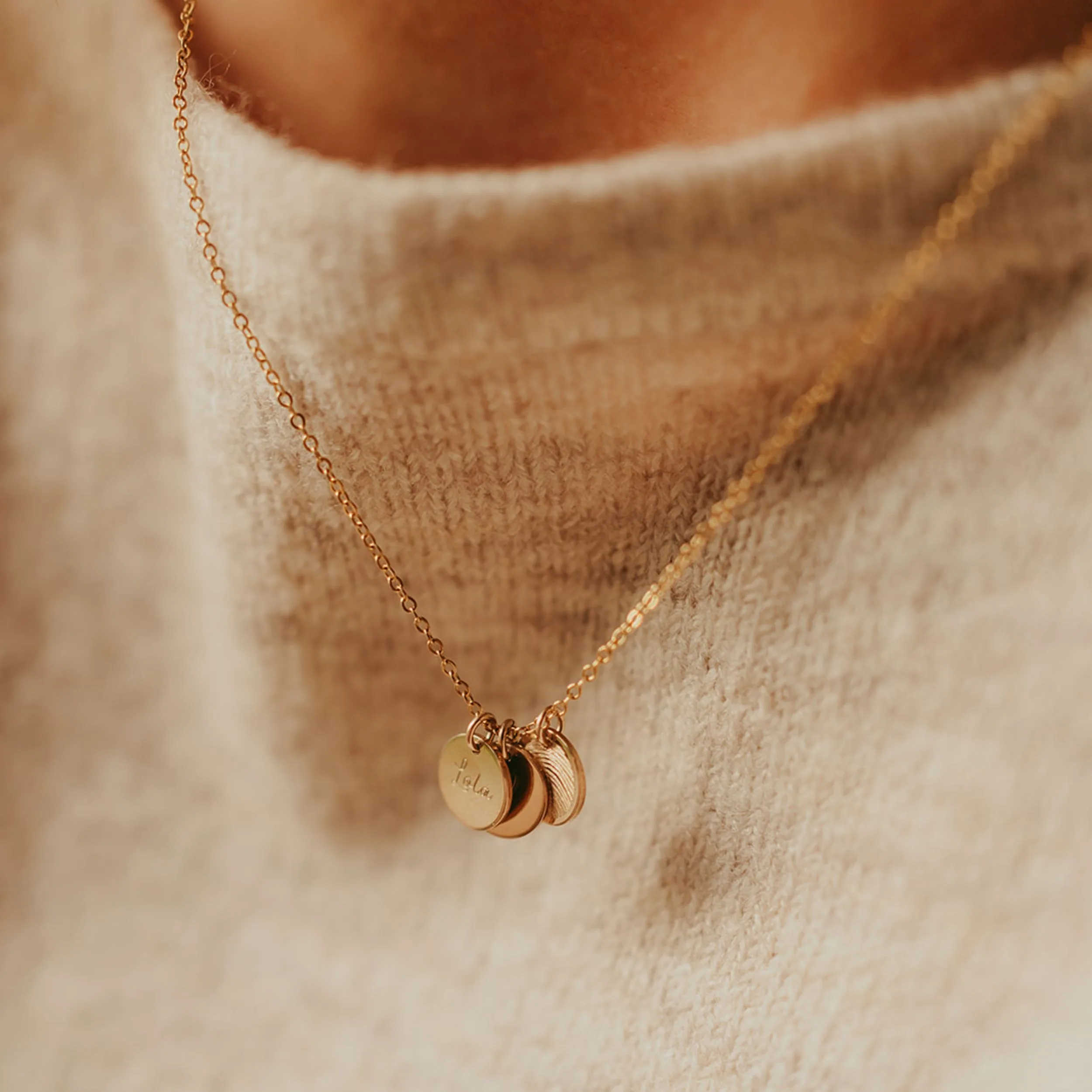 Ketting rond triple disc klein - Afbeelding 3