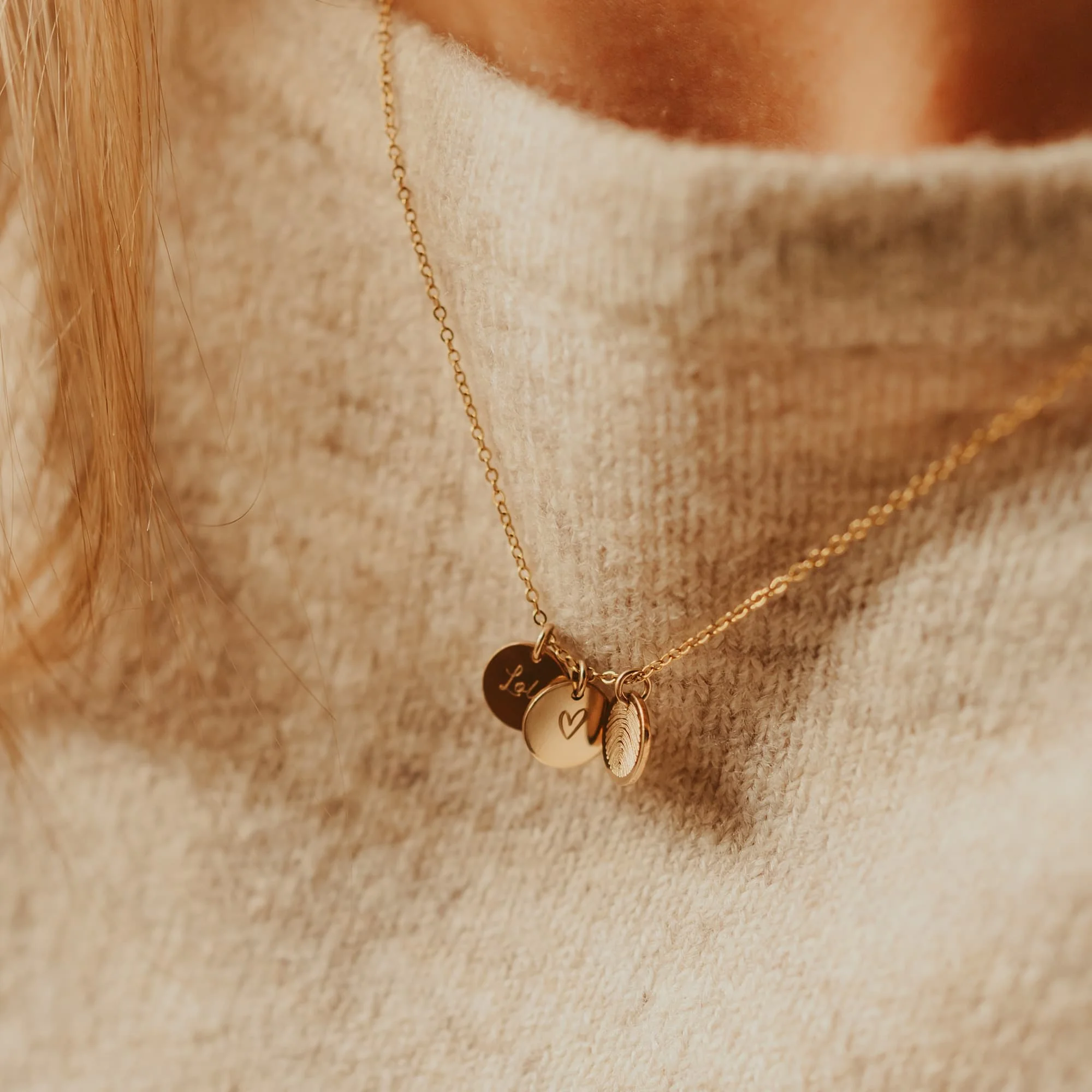 Ketting rond triple disc klein