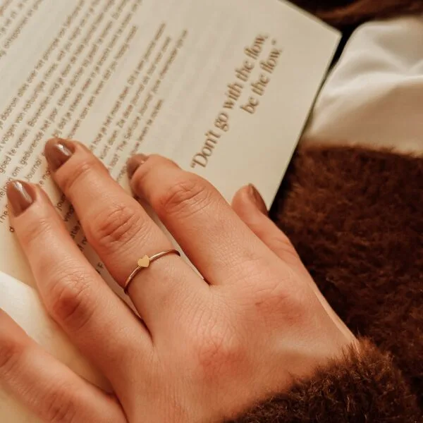 Tiny heart ring
