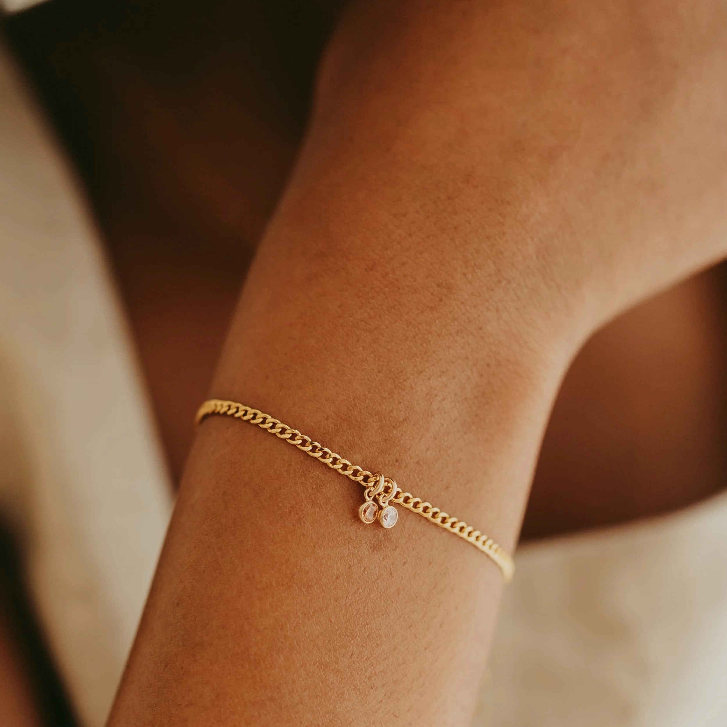 Armband geboortesteen hangend - Afbeelding 3