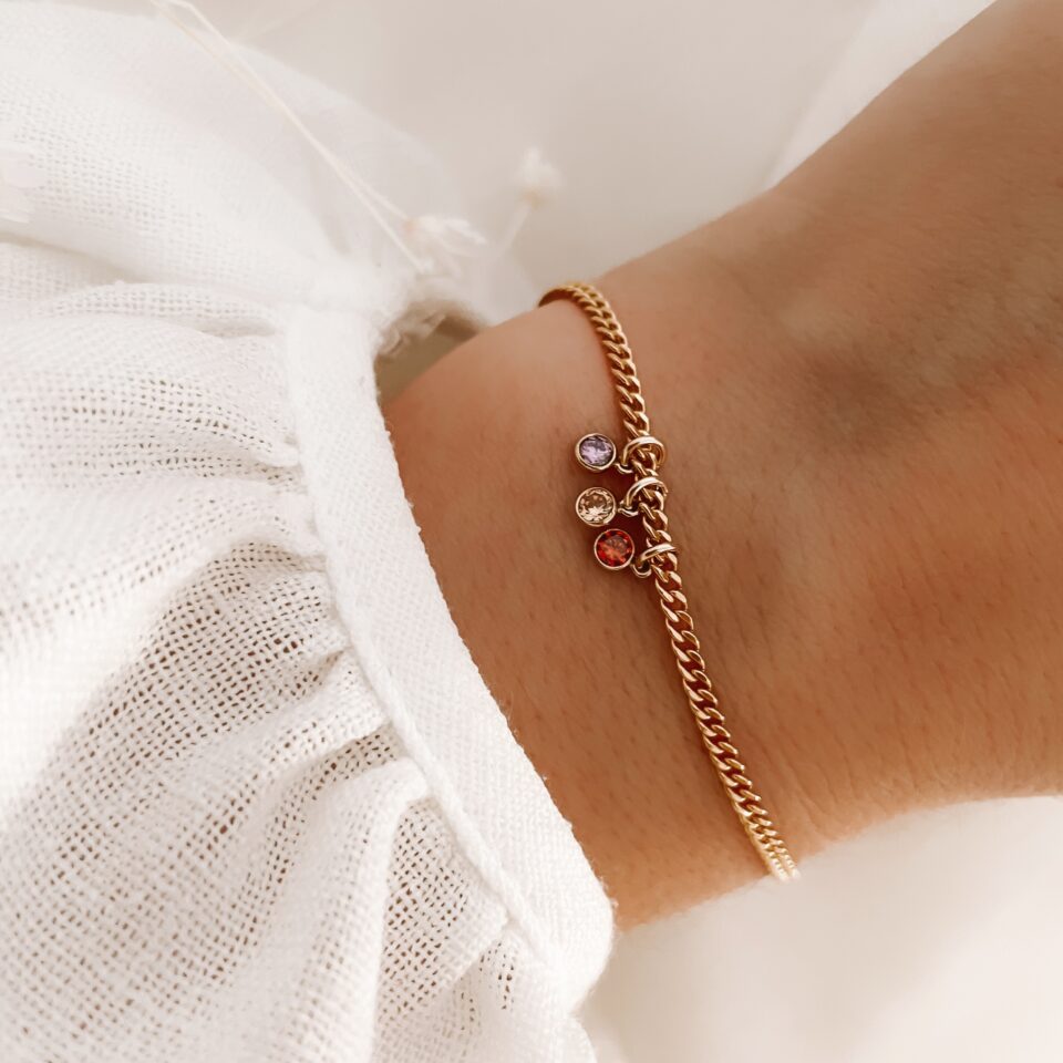 Frankie birthstone bracelet