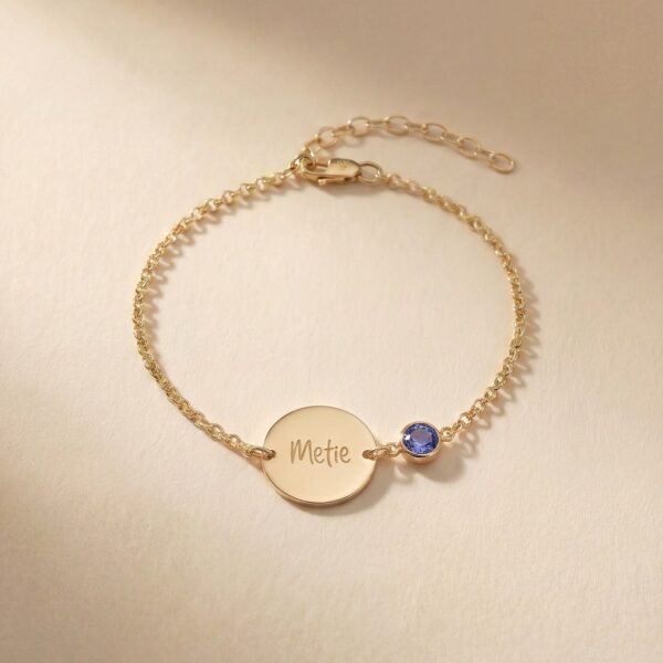 Armband rond geboortesteen