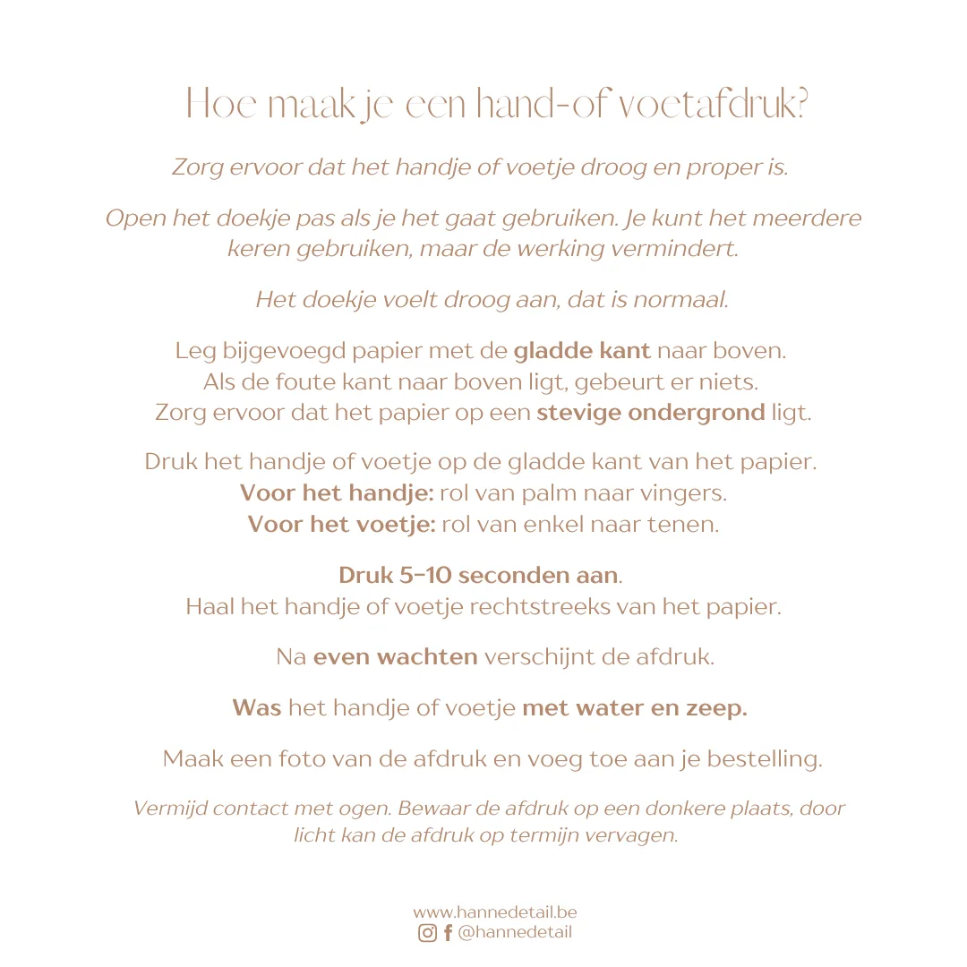 'DIY'- inktwipe voor baby's - Afbeelding 3