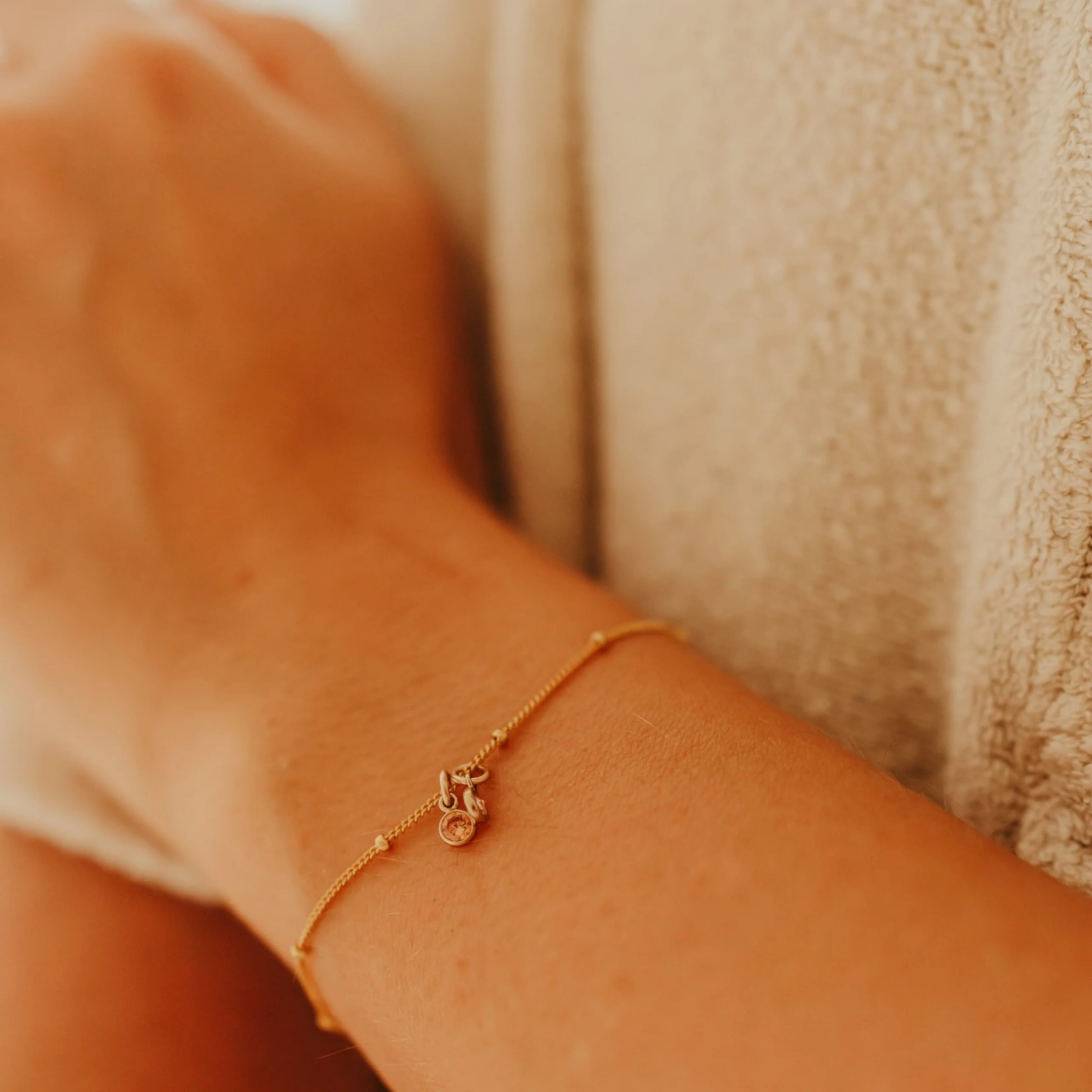 Armband geboortesteen hangend - Afbeelding 4