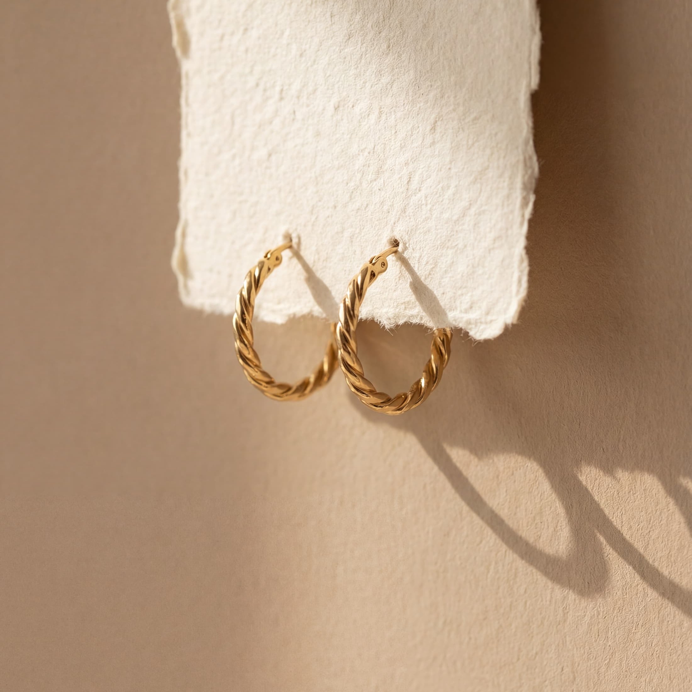 Twisted bold hoops