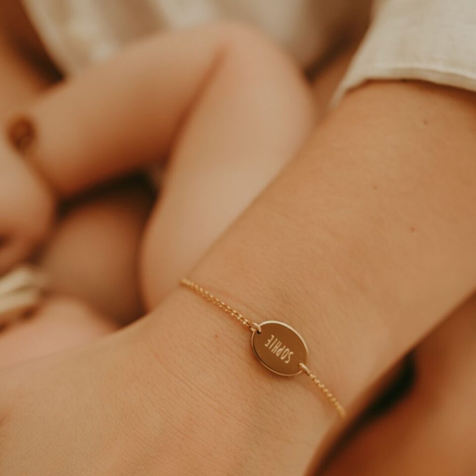 Mama & baby duo armband ovaal - Afbeelding 5