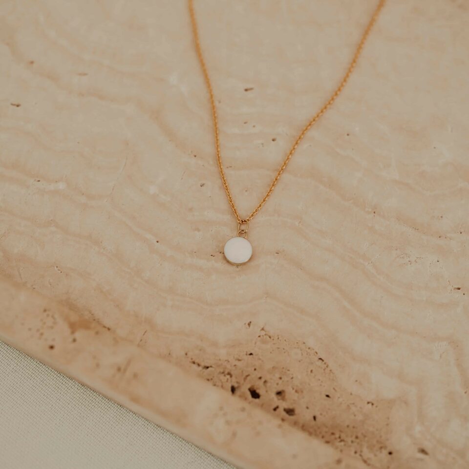 Moedermelk ketting rond - Solid gold - Afbeelding 5
