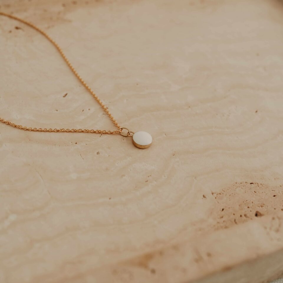 Moedermelk ketting rond - Solid gold - Afbeelding 8