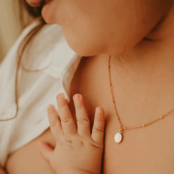 Moedermelk ketting ovaal