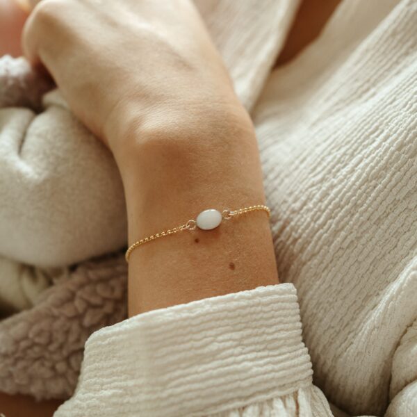 Moedermelk armband ovaal