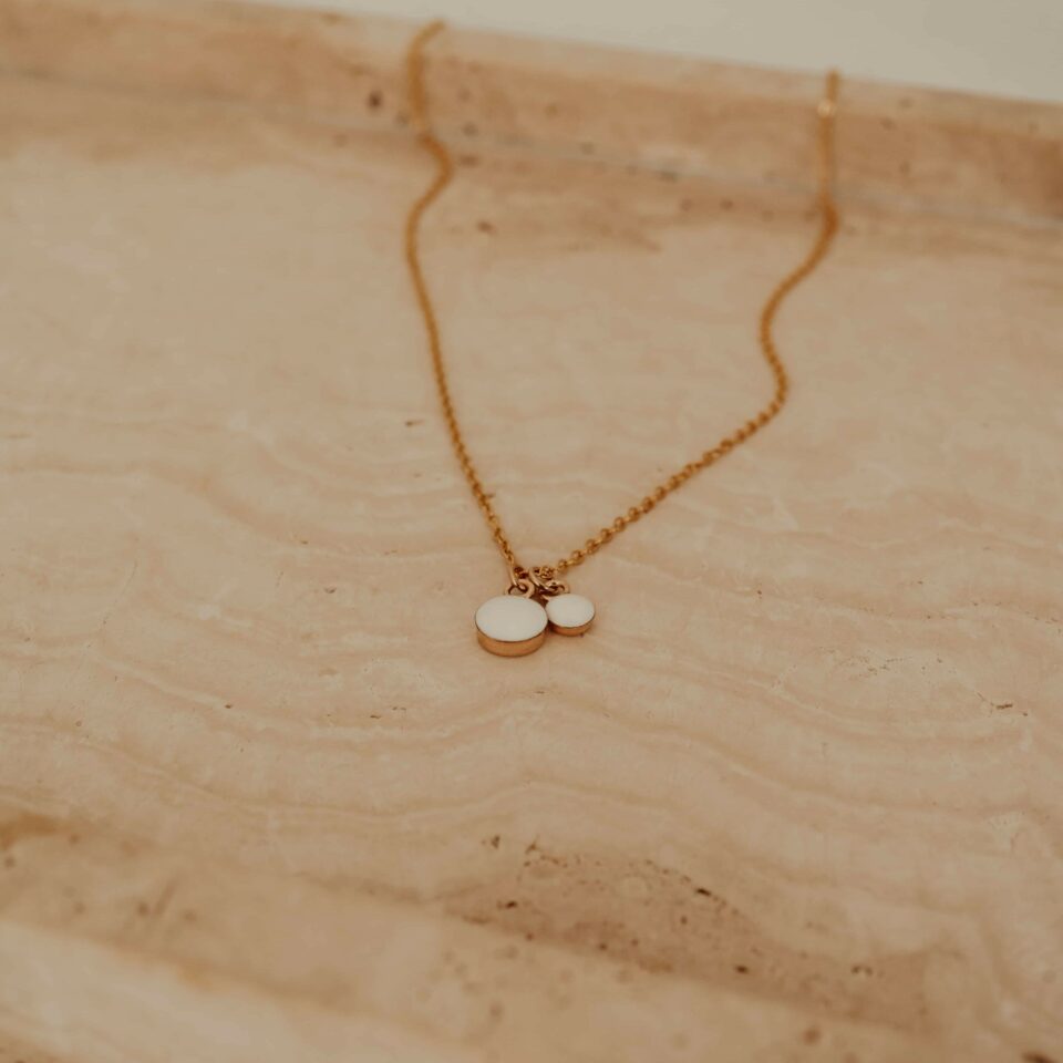 Moedermelk ketting dubbel rond - Afbeelding 4