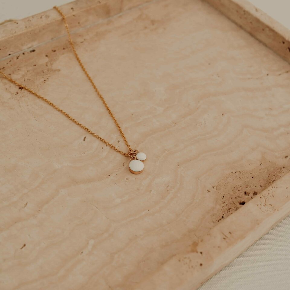 Moedermelk ketting dubbel rond - Afbeelding 2
