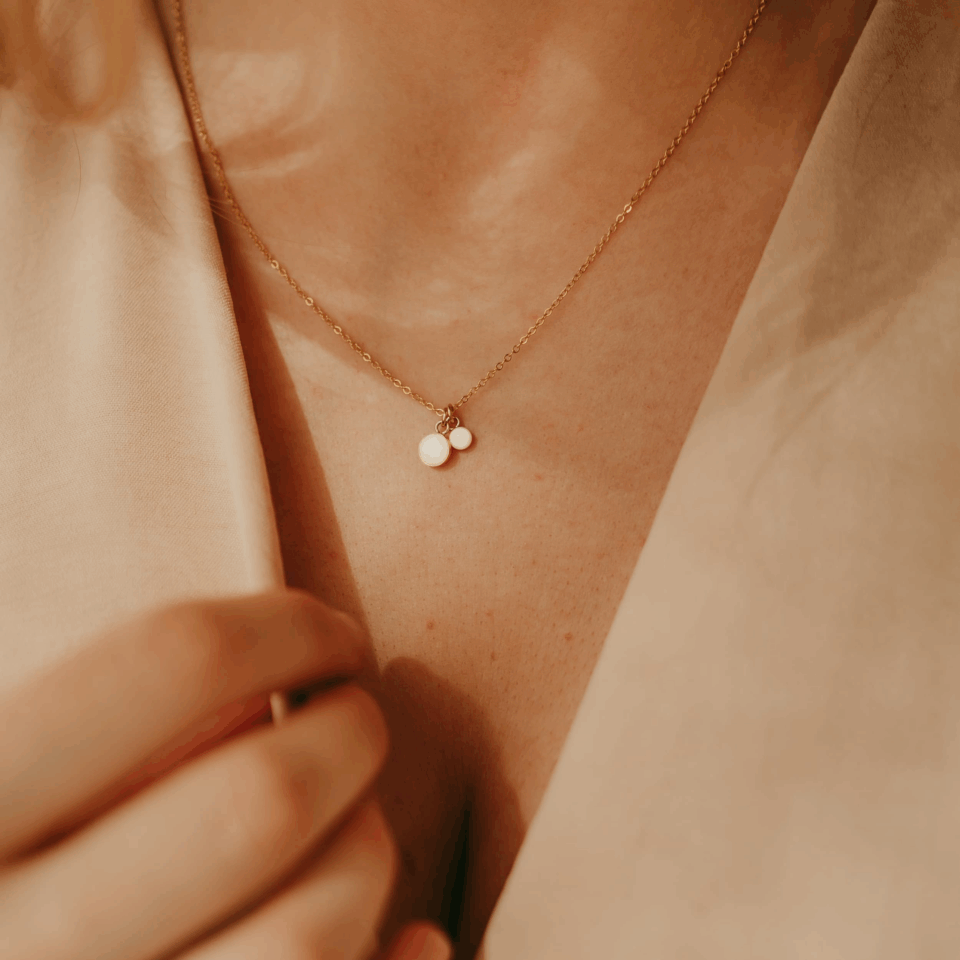 Moedermelk ketting dubbel rond - Afbeelding 3