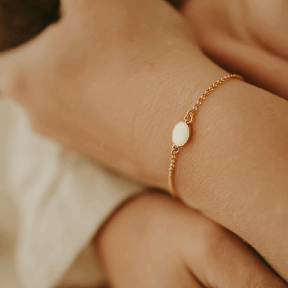 Moedermelk armband ovaal - Afbeelding 2