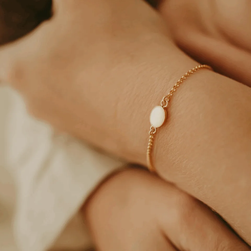 Moedermelk armband ovaal - Afbeelding 2