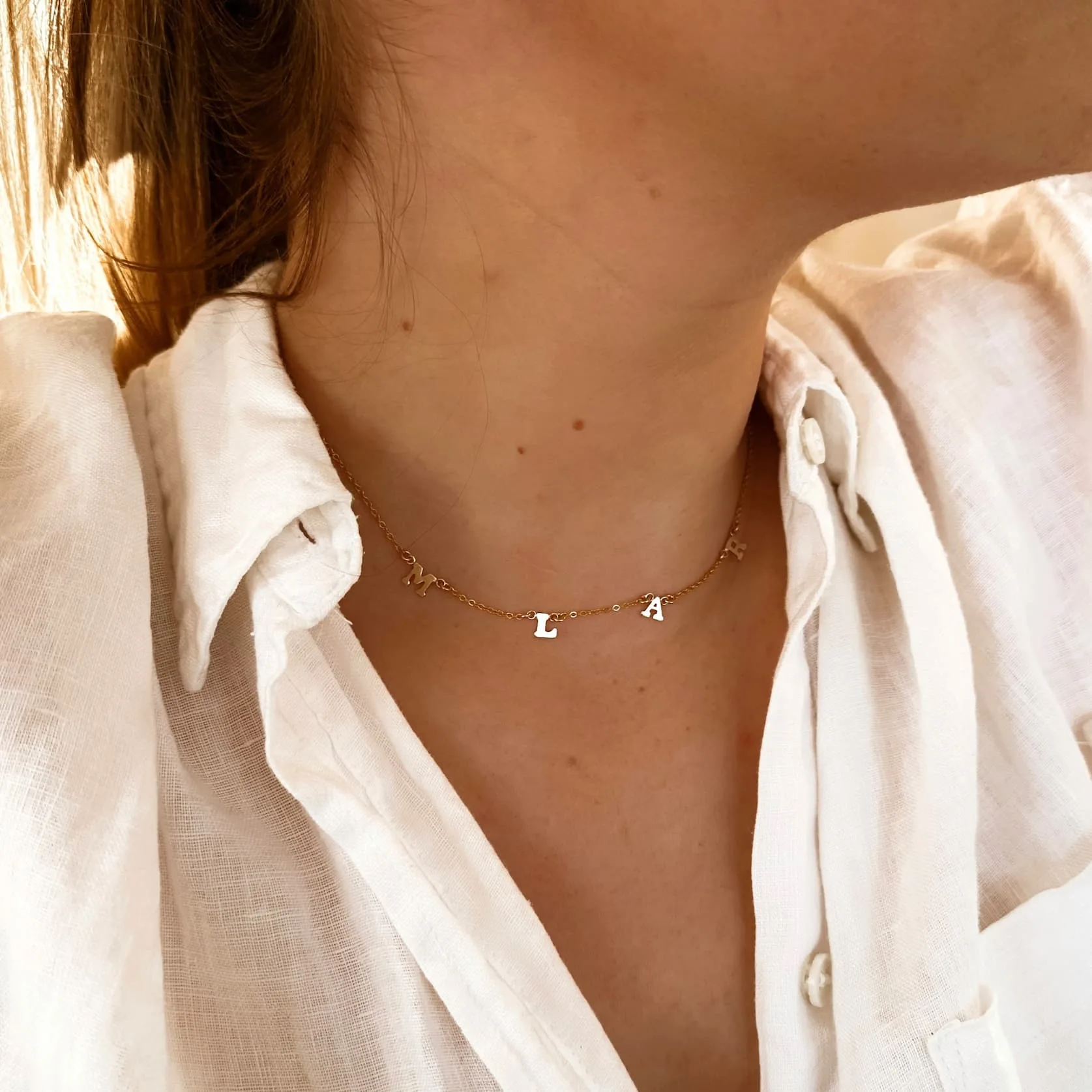 Ketting initiaal choker - Afbeelding 3
