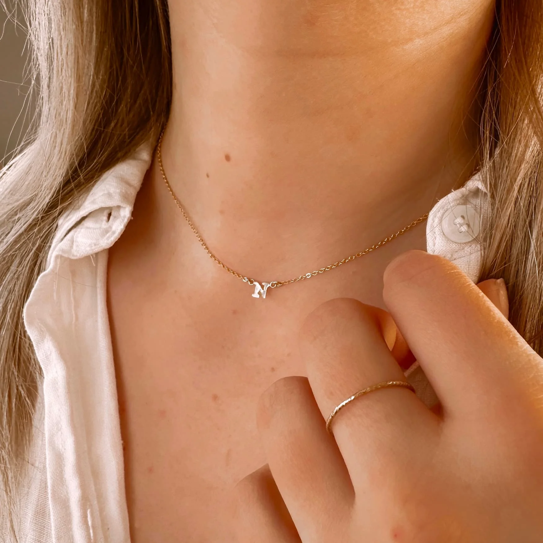 Ketting initiaal choker - Afbeelding 7