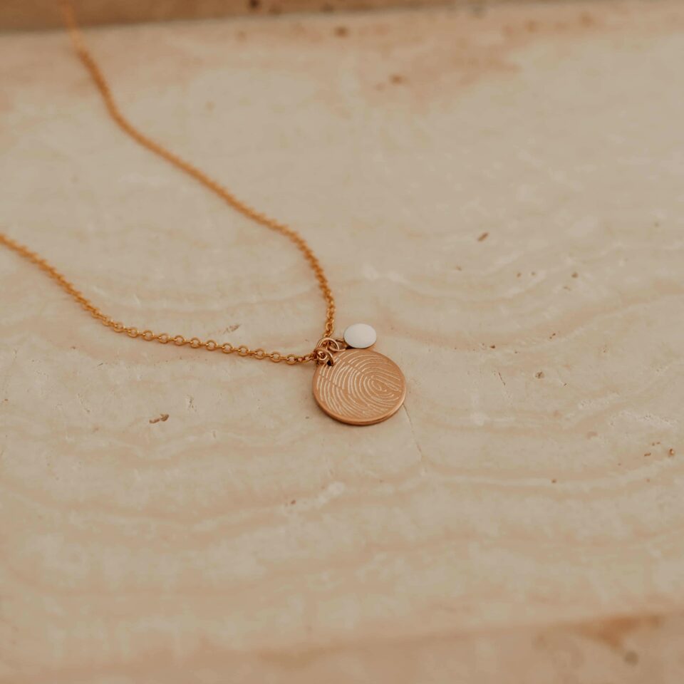 Moedermelk ketting rond met disc - Afbeelding 3