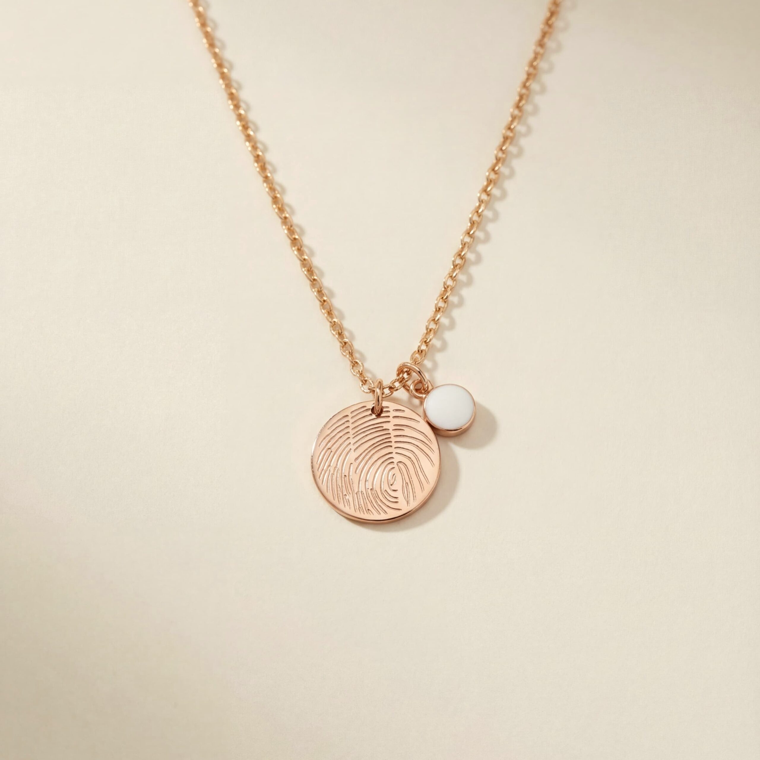 Moedermelk ketting rond met disc
