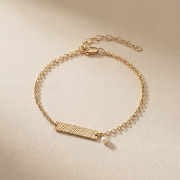 Armband bar met parel