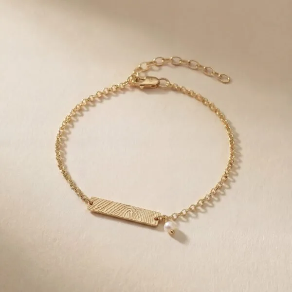 Armband bar met parel