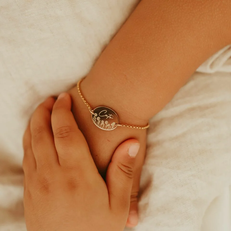 Baby armband ovaal