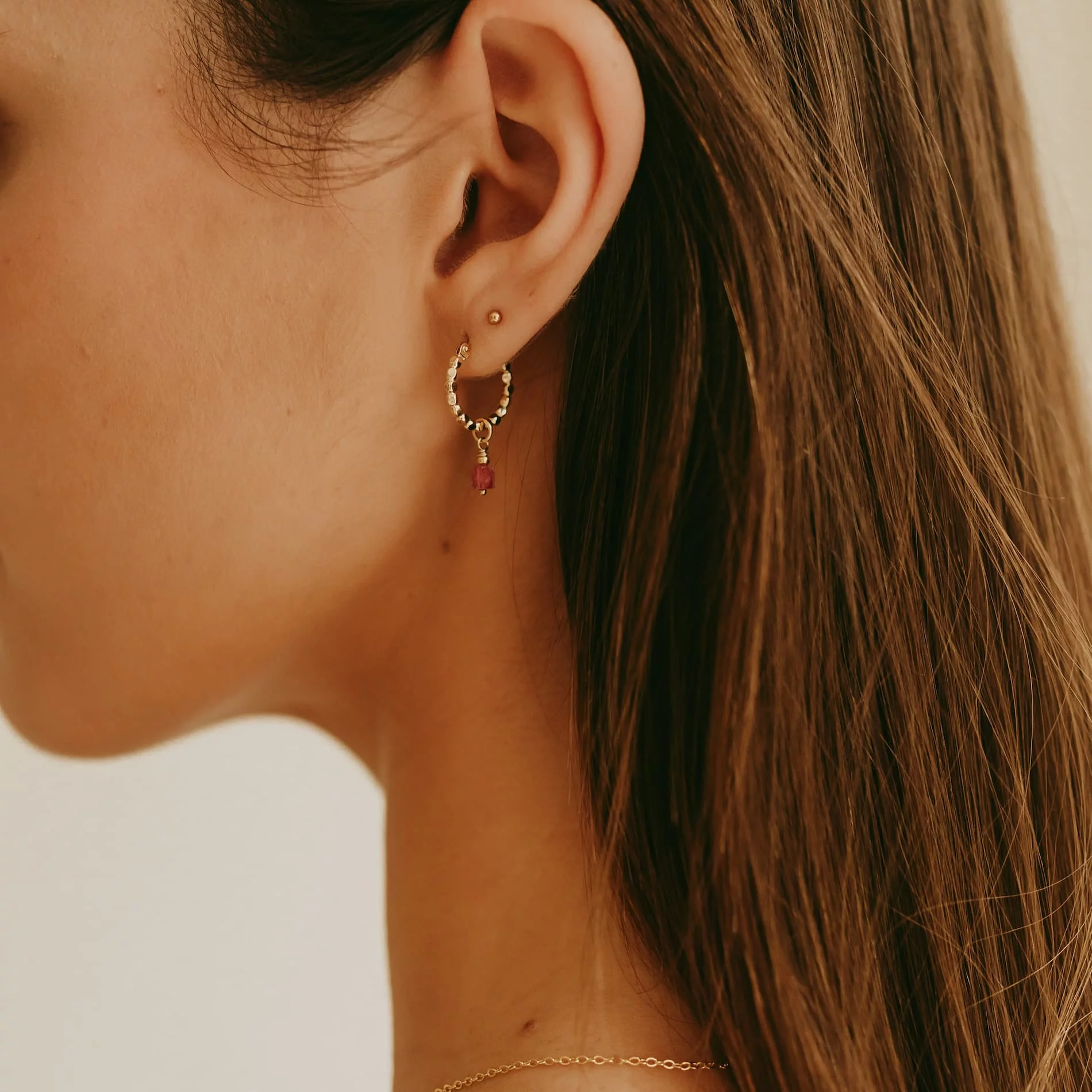 Mix and match Pippa hoops met edelsteen - Afbeelding 2