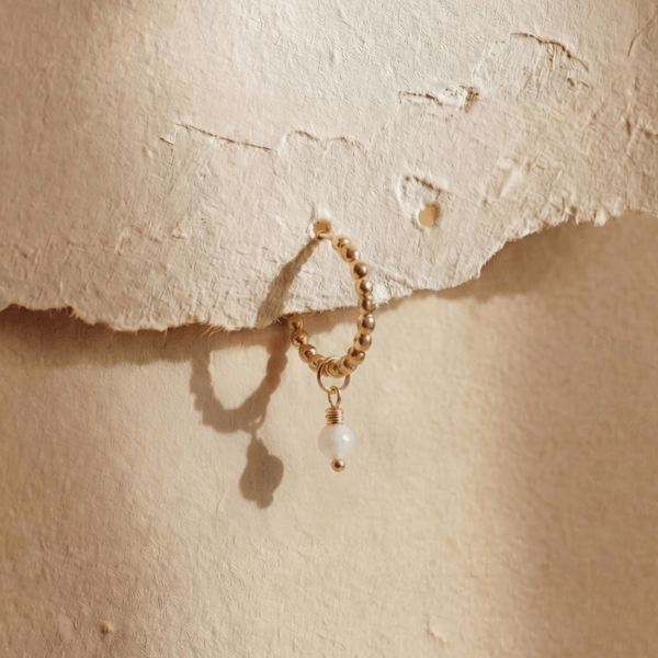 Hoop enkel met edelsteen