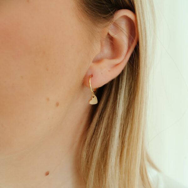 Oorbel hanger hartje