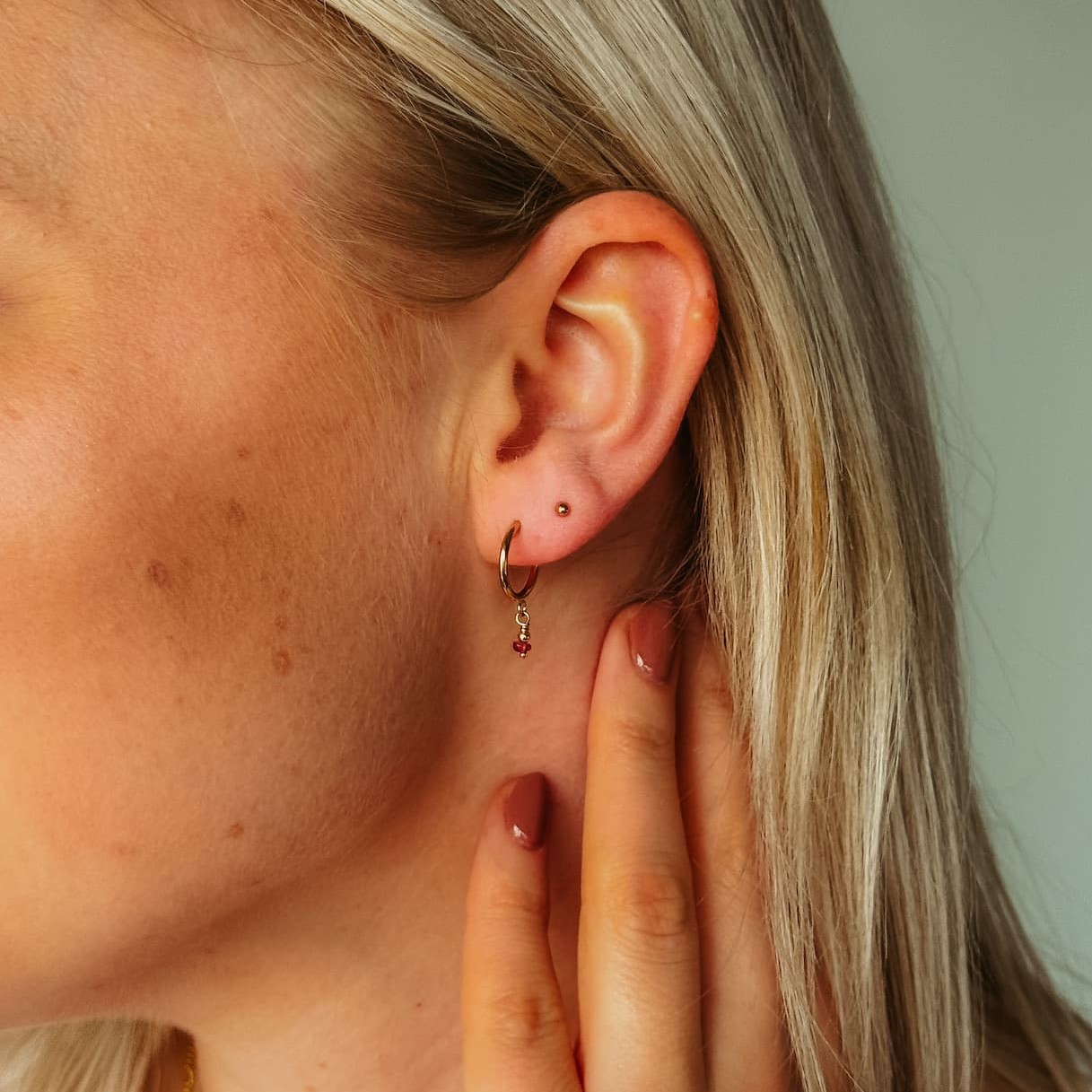 Hoop enkel met robijn - Afbeelding 3