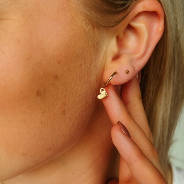 Oorbel hanger hartje