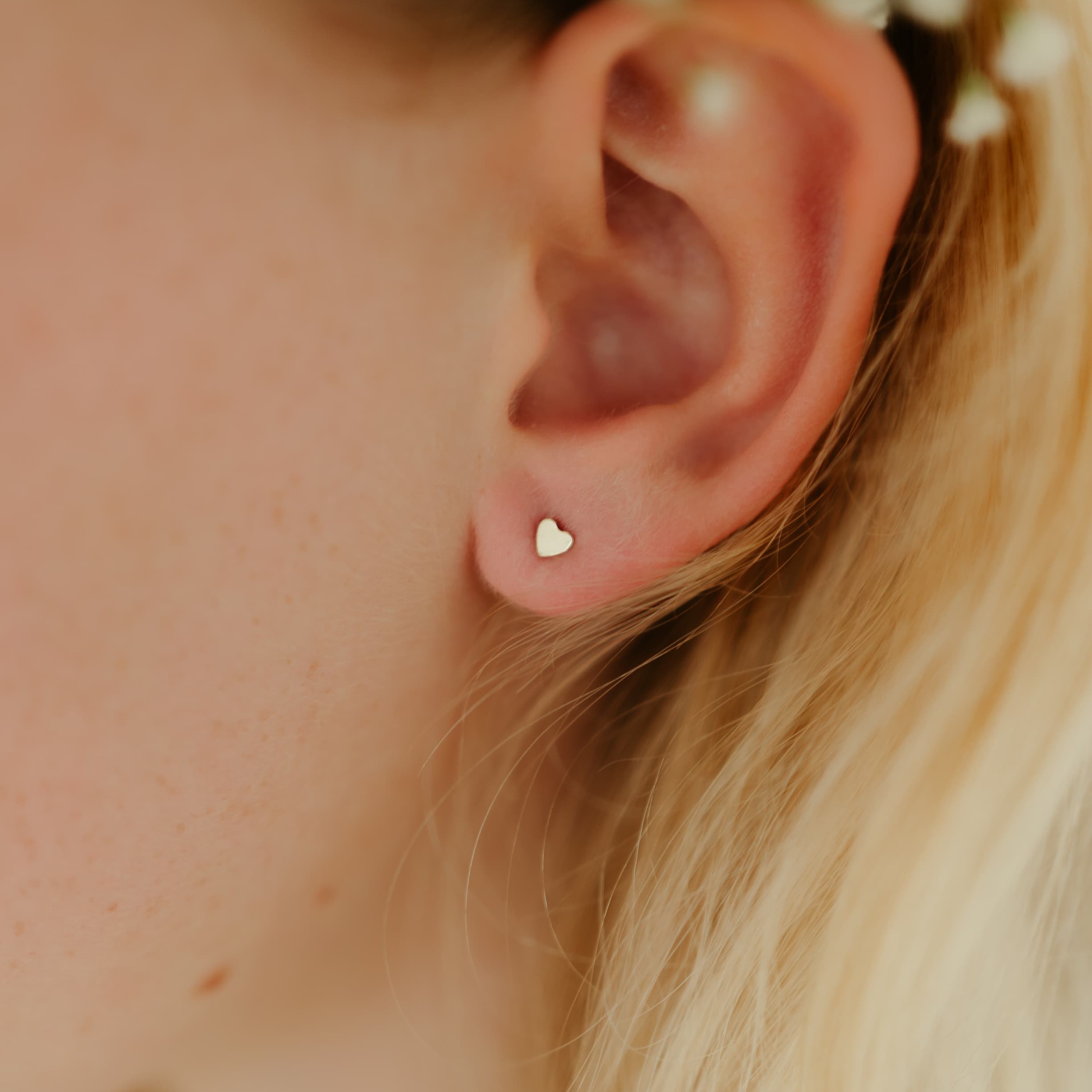 Tiny heart studs - Afbeelding 2