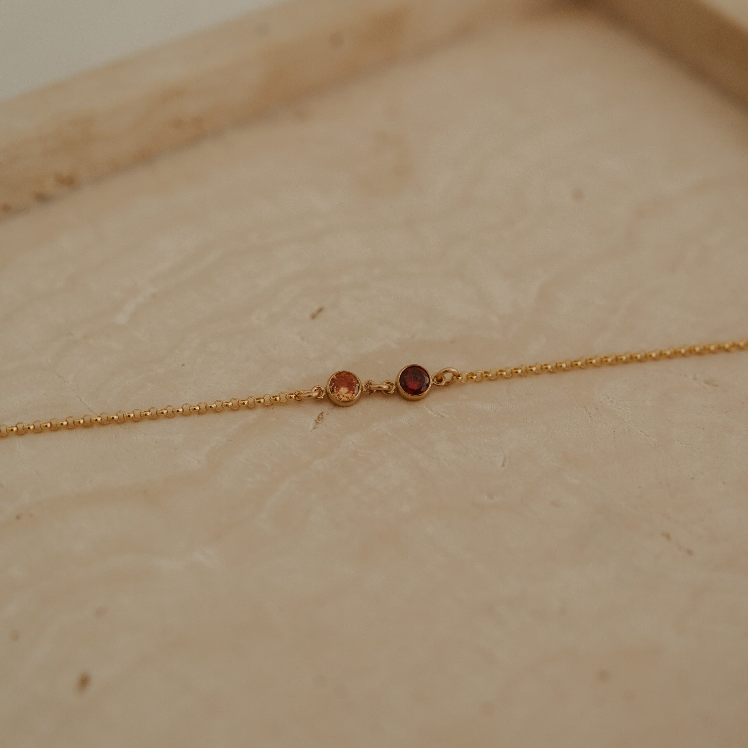 Armband dubbele geboortesteen - Afbeelding 3