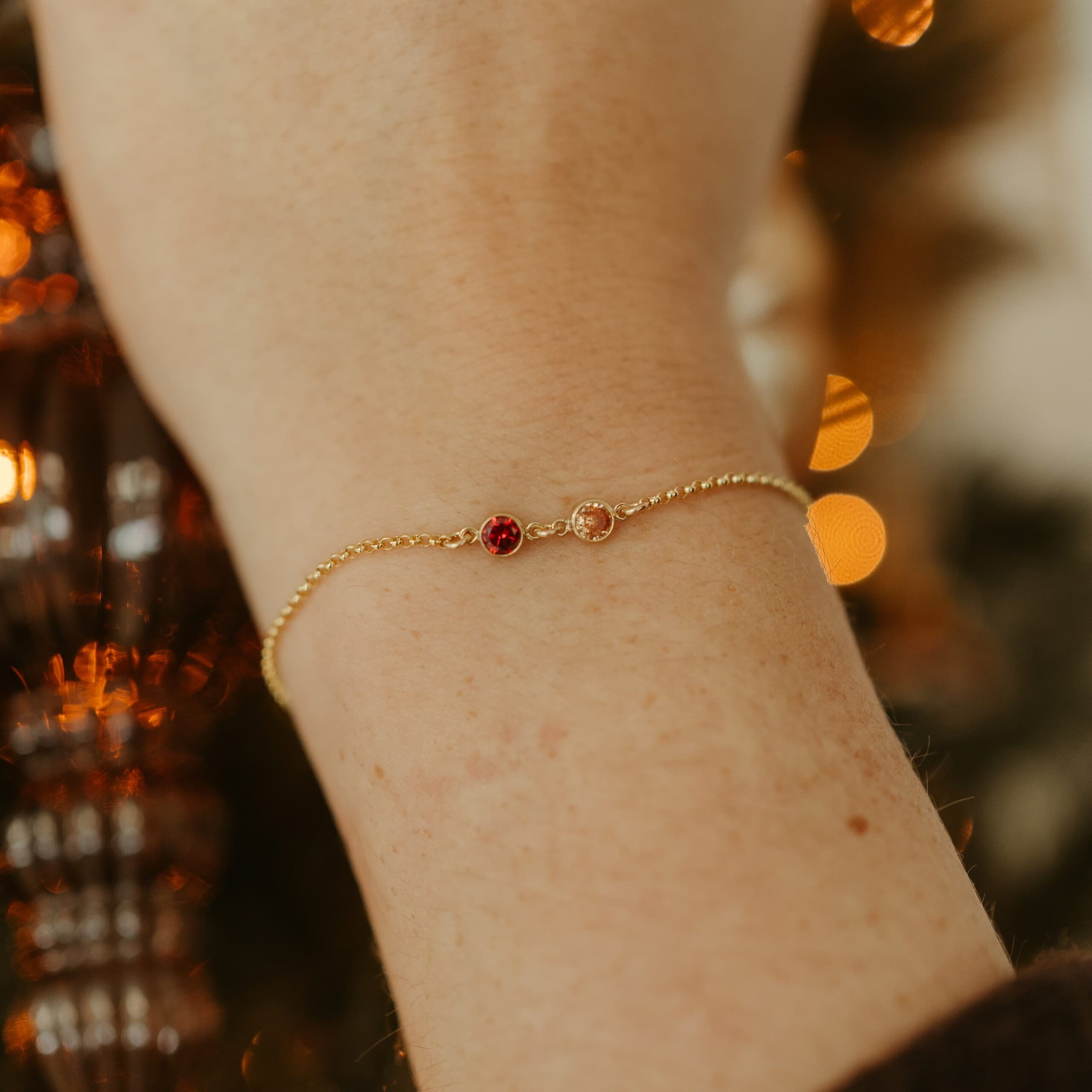 Armband dubbele geboortesteen - Afbeelding 4