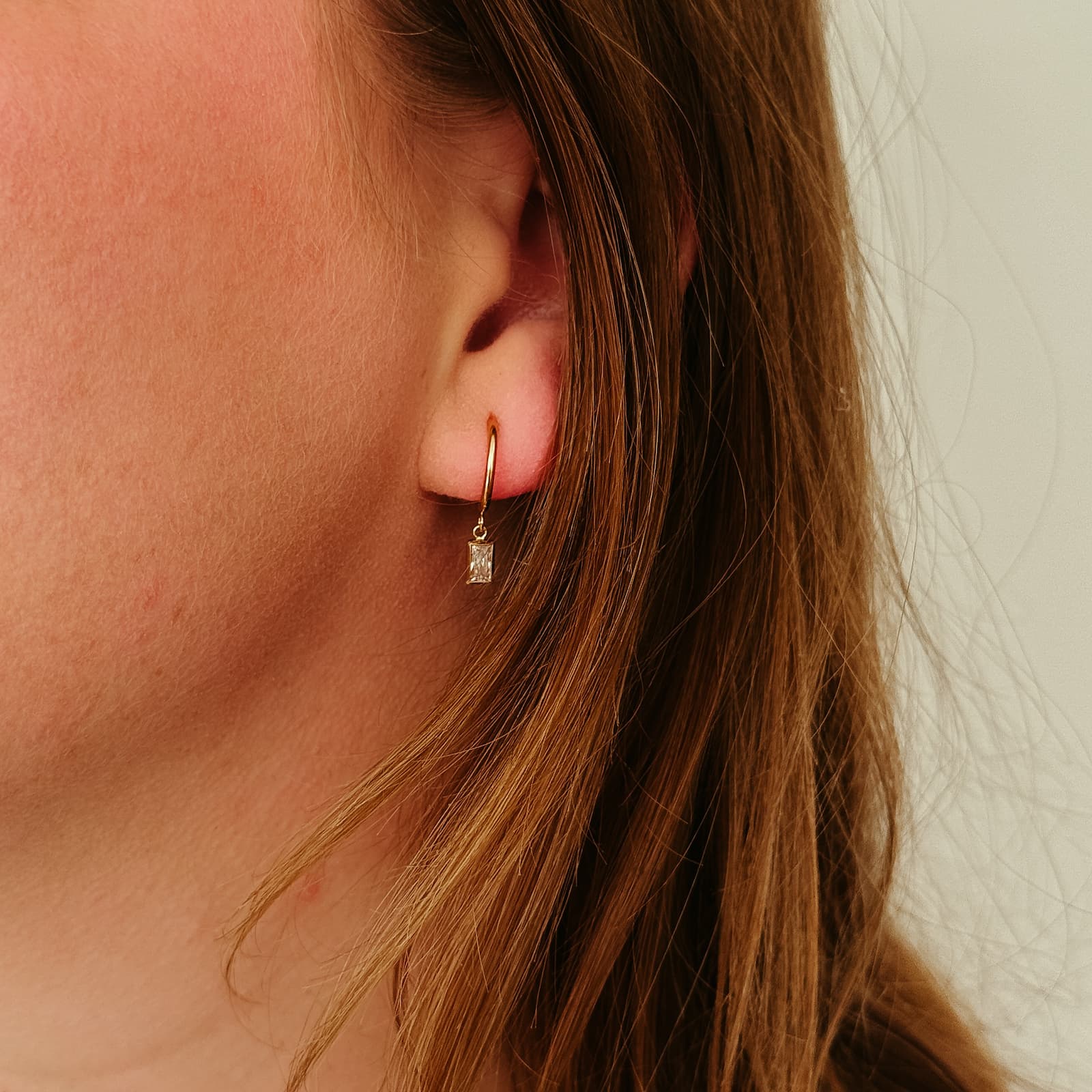 Geboortesteen hoops rechthoek