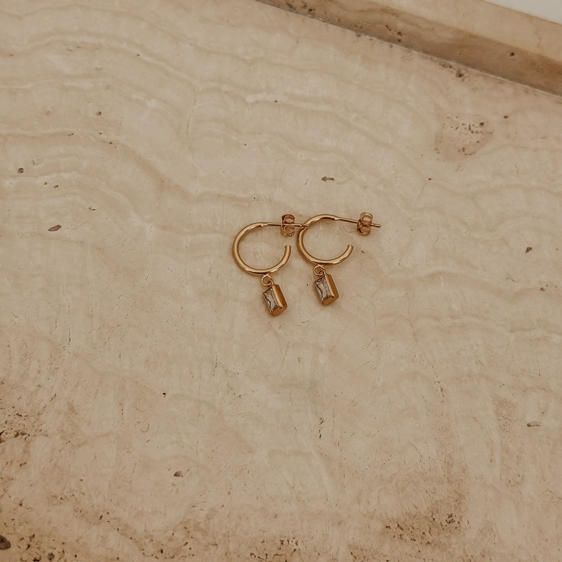 Geboortesteen hoops rechthoek - Afbeelding 2