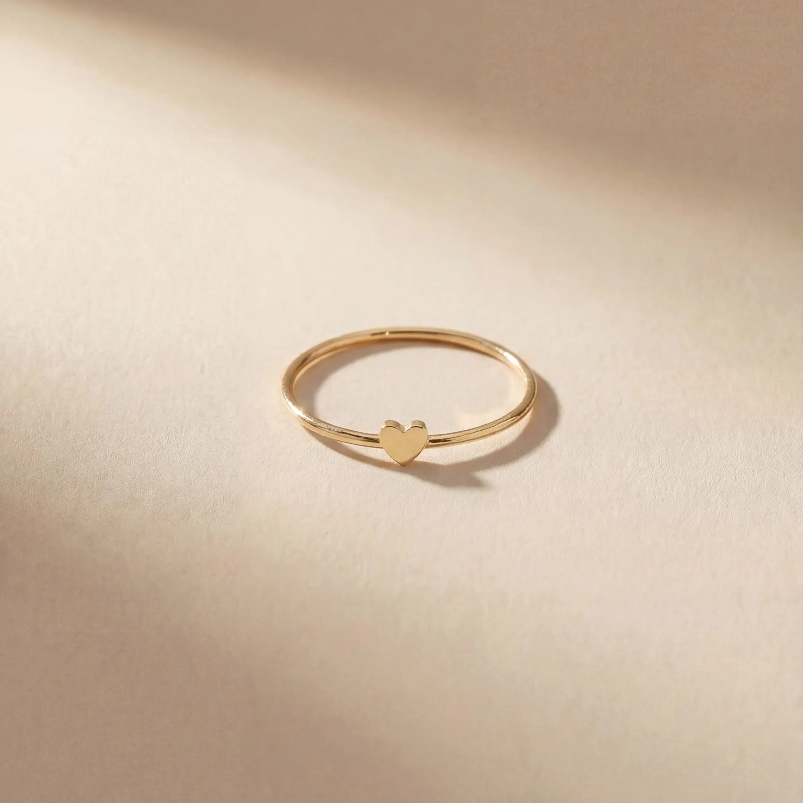 Tiny heart ring