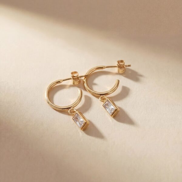 Geboortesteen hoops rechthoek