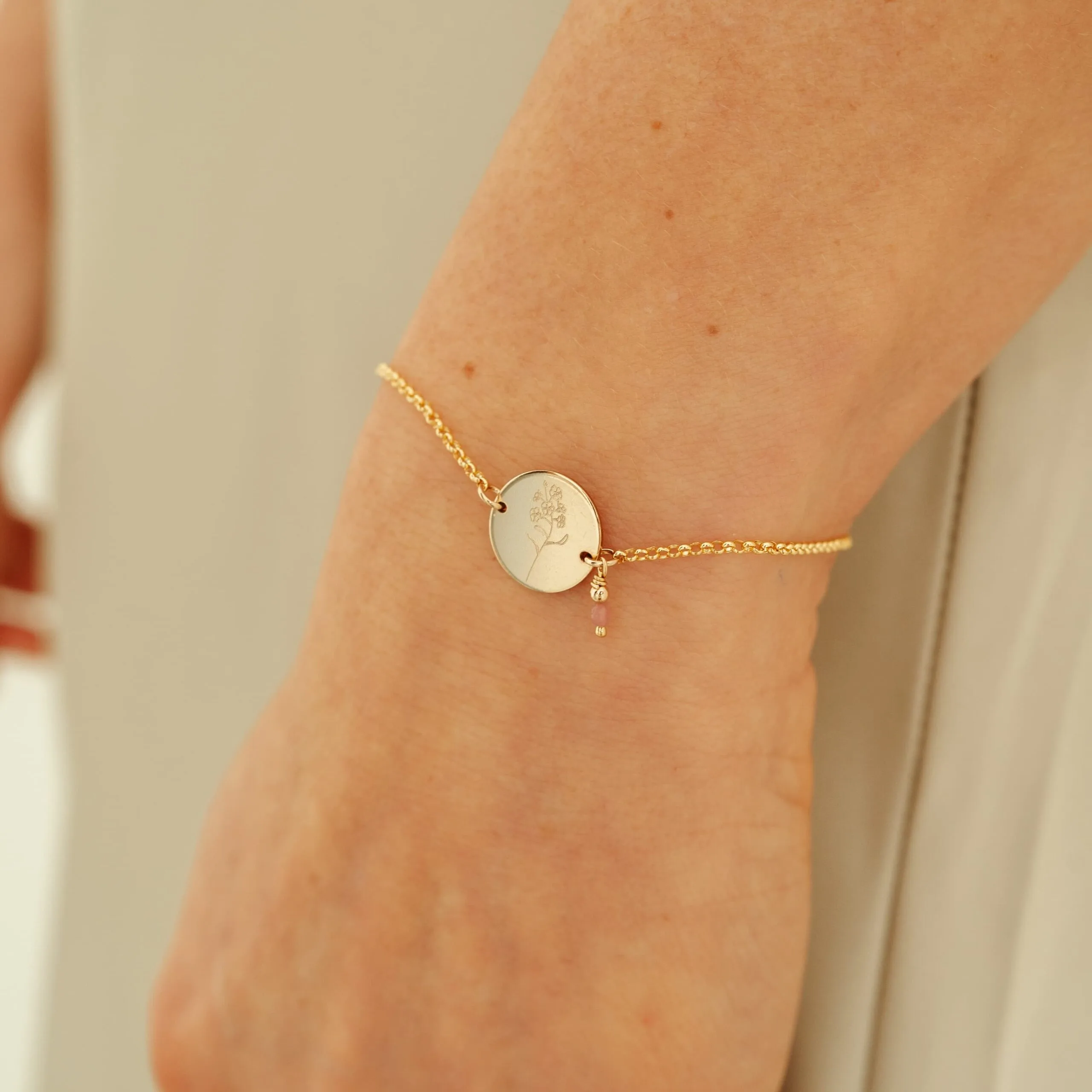 Armband rond edelsteen - Afbeelding 2