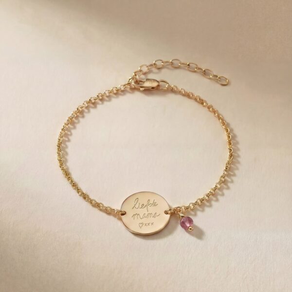 Armband rond edelsteen