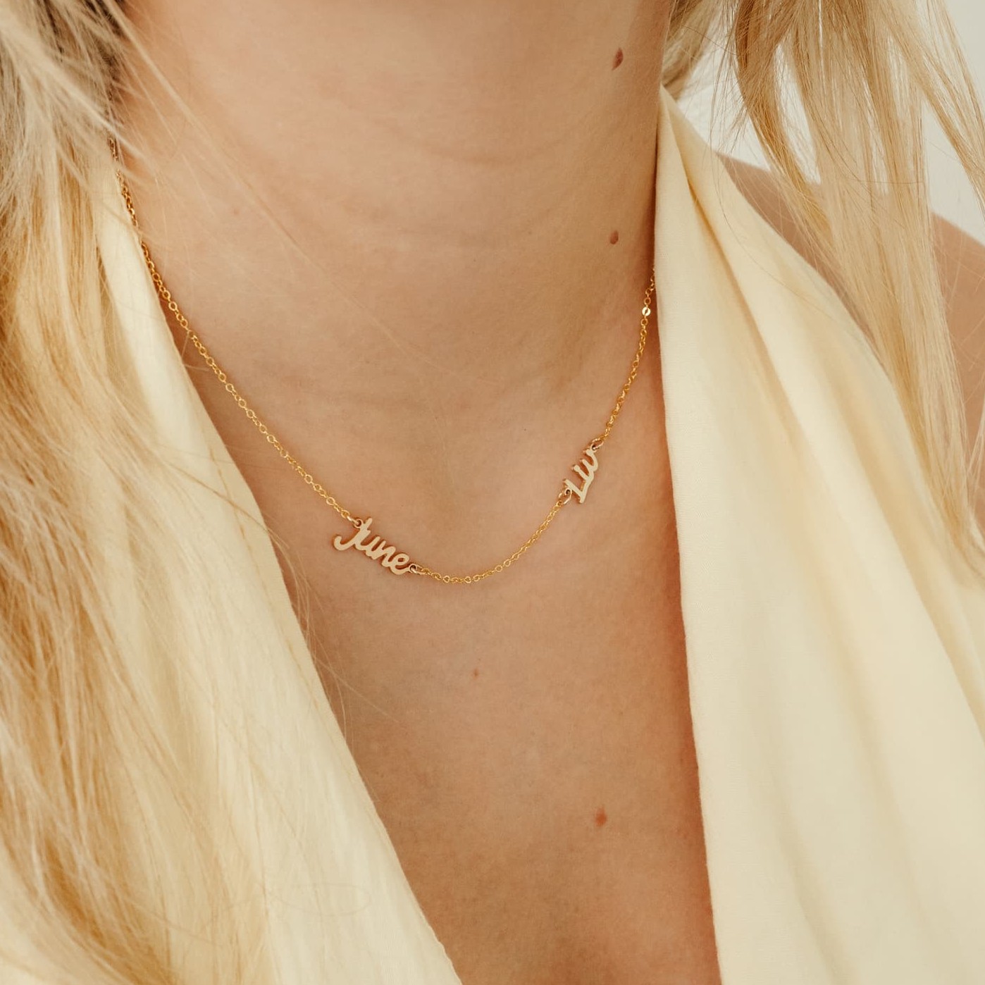 Naamketting dubbel - Afbeelding 2