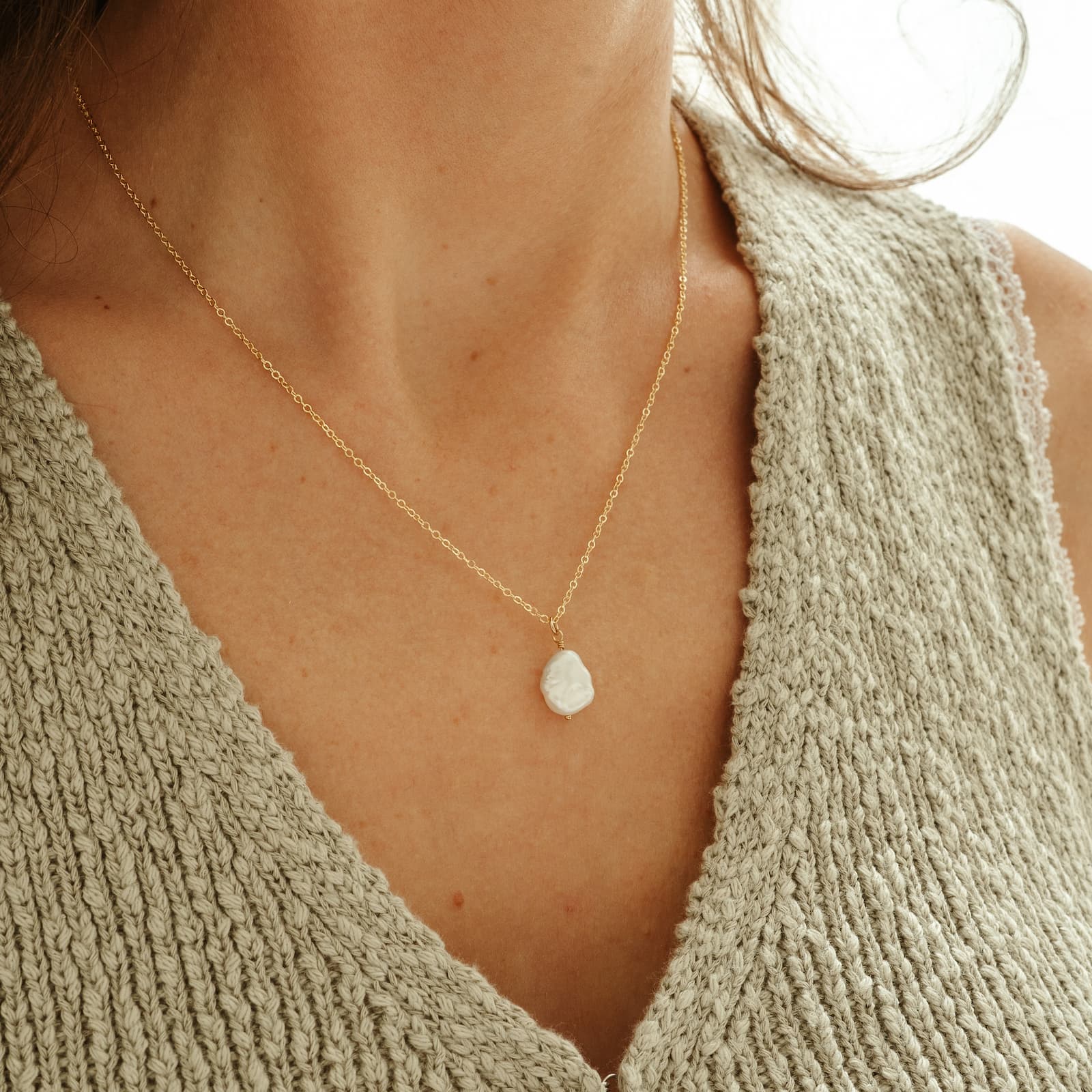Ketting barok parel - Afbeelding 5