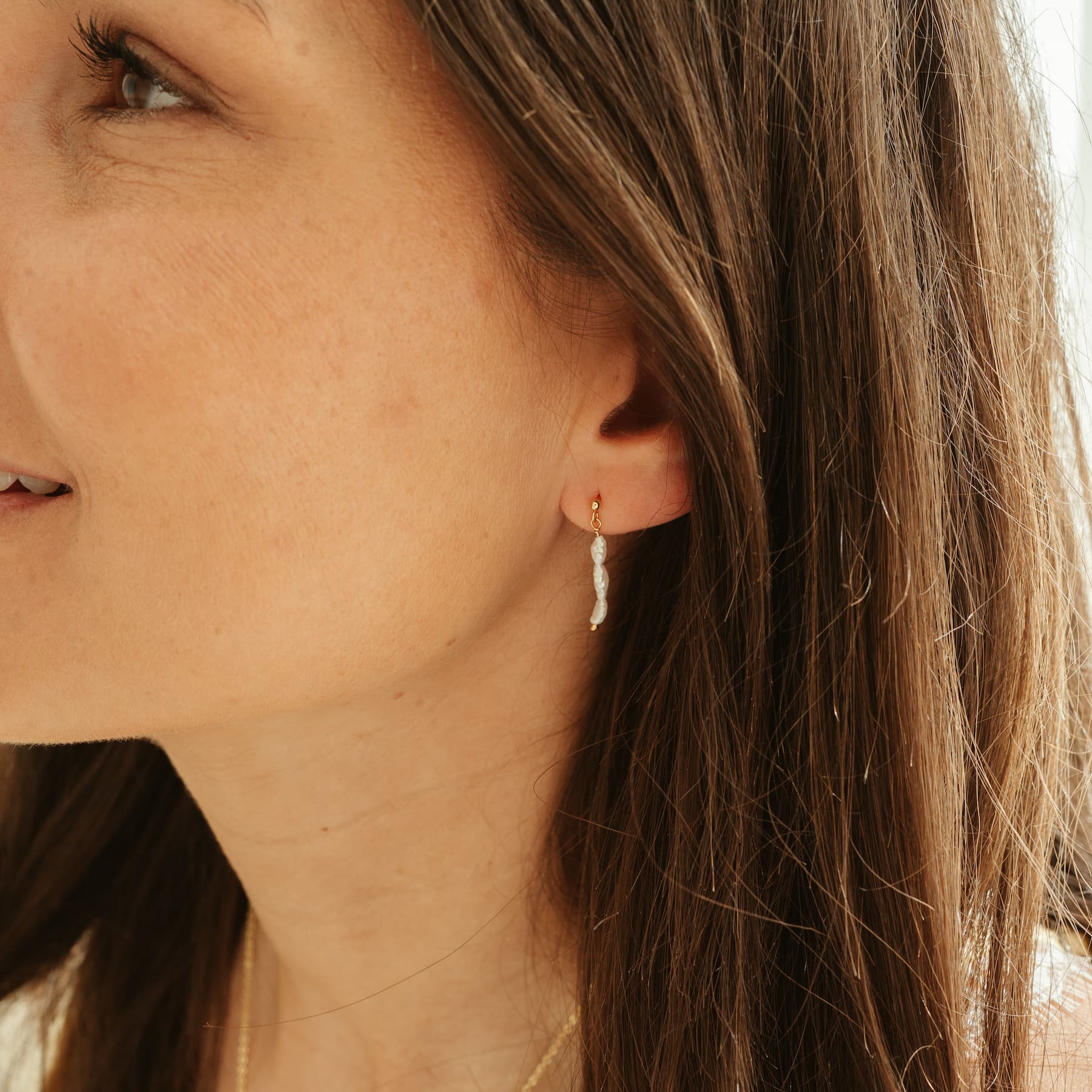 Barok parel studs - Afbeelding 6