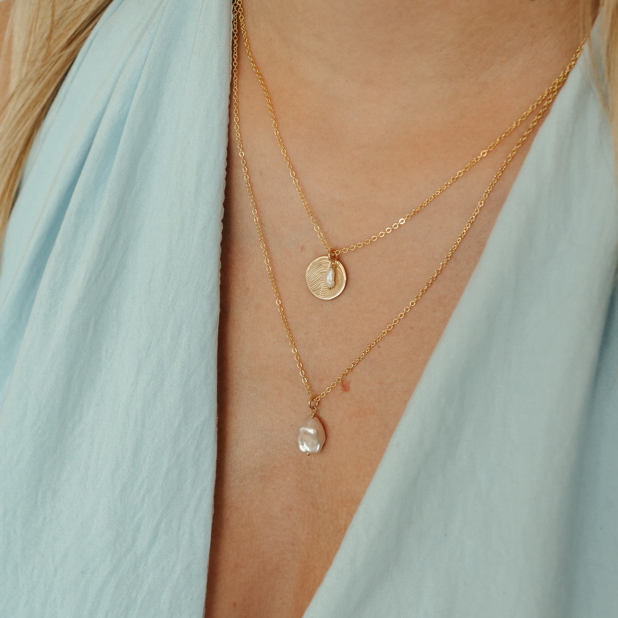 Ketting barok parel - Afbeelding 7
