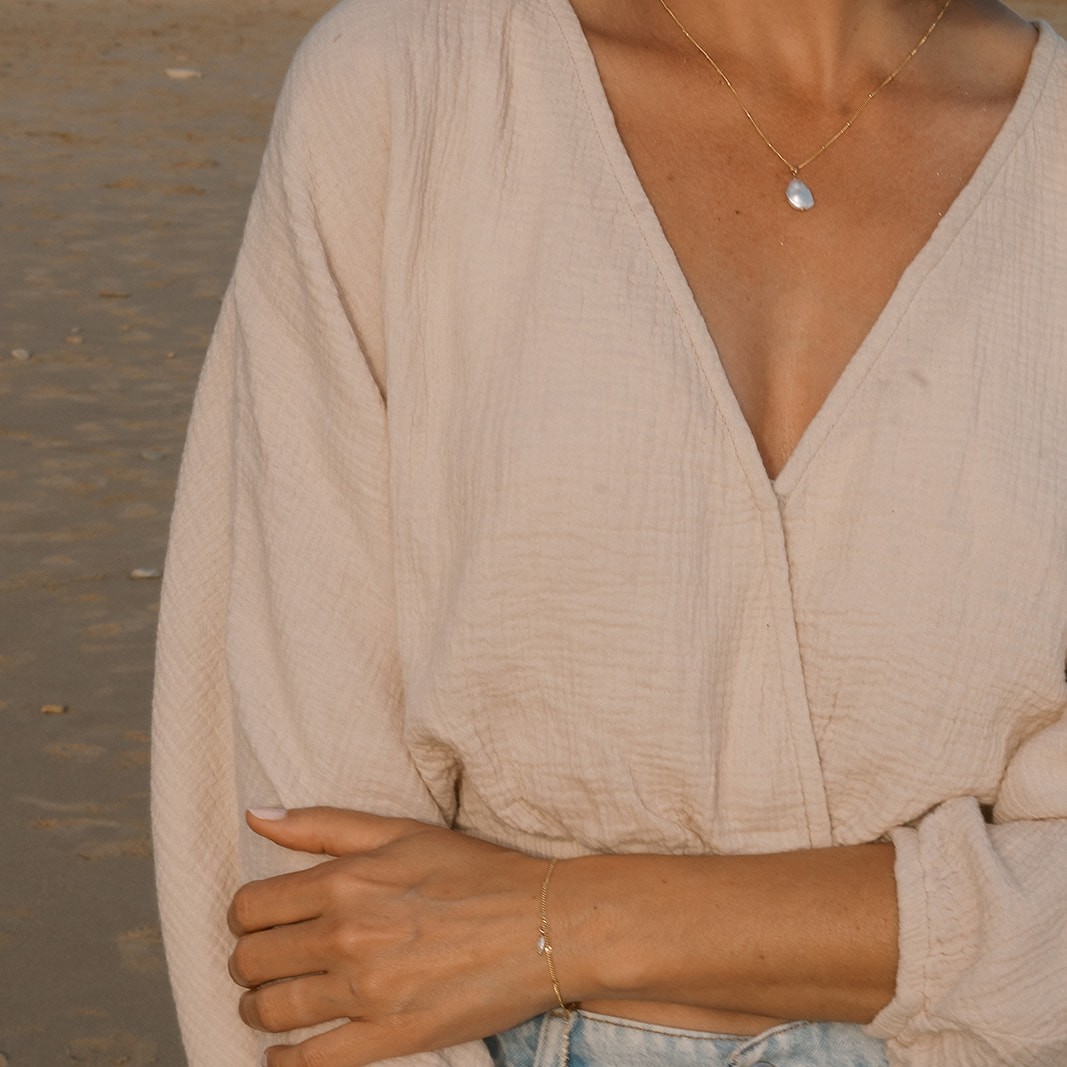 Ketting barok parel - Afbeelding 3