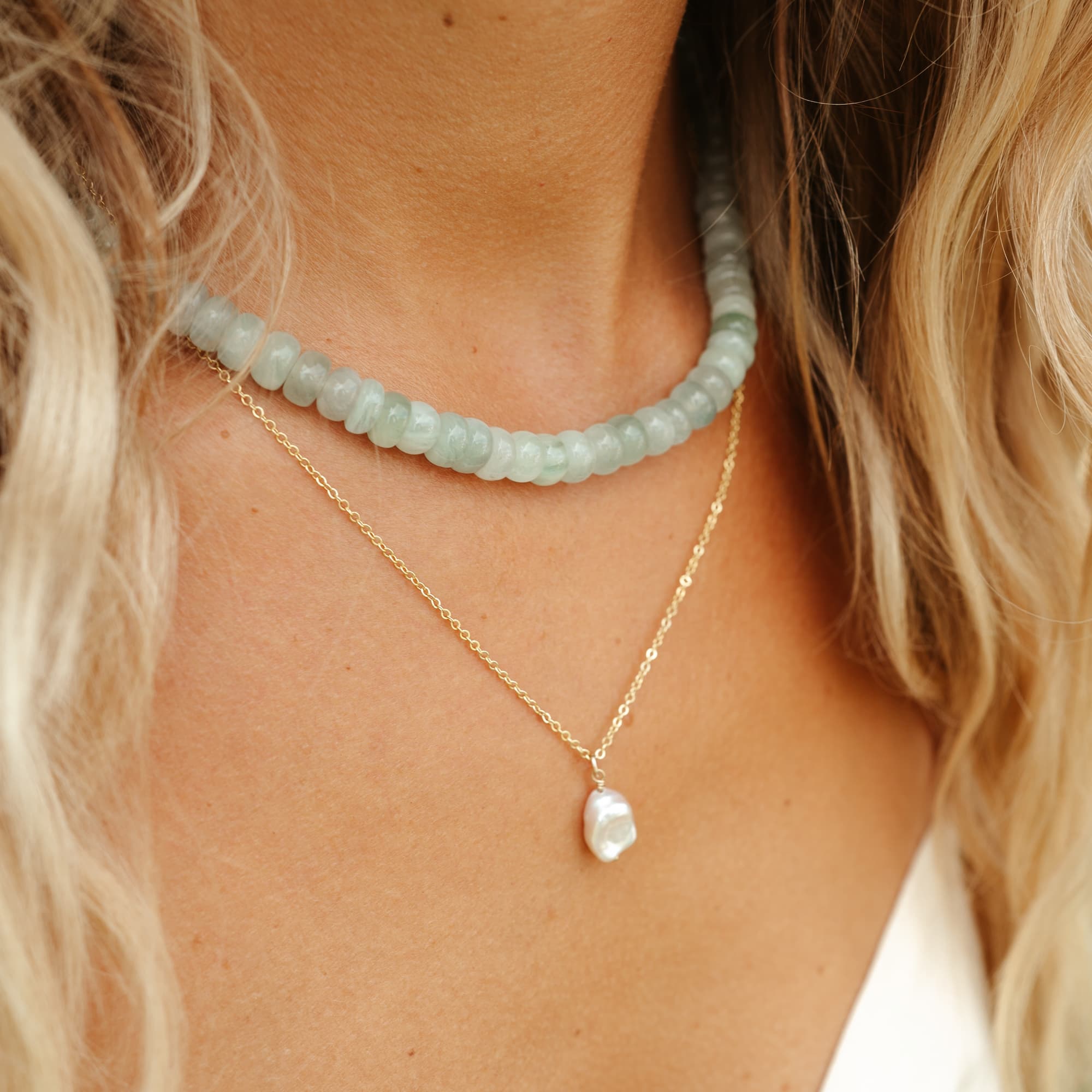 Kralen ketting LUMI Jade - Afbeelding 5