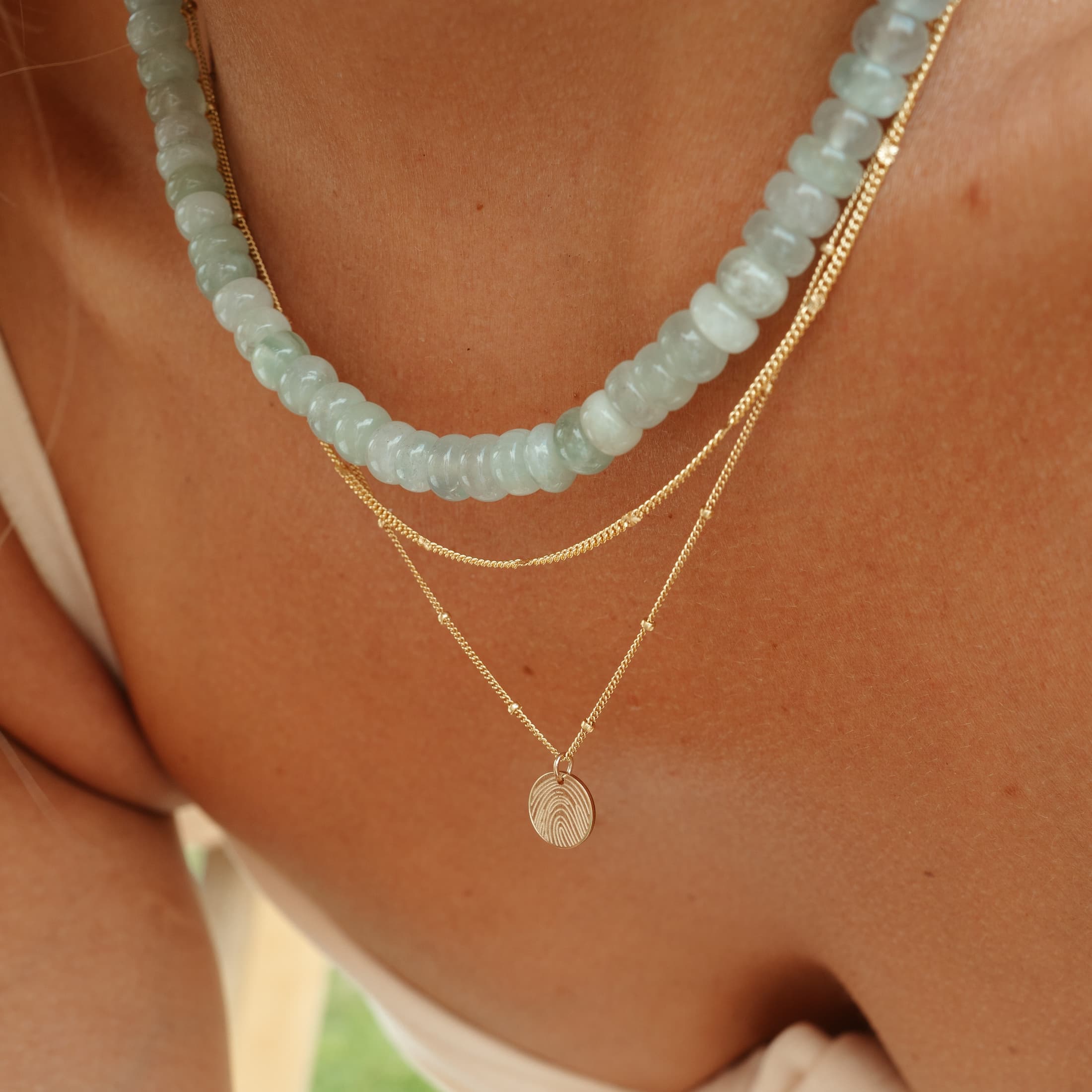 Kralen ketting LUMI Jade - Afbeelding 2